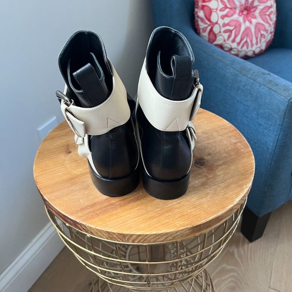 Pierre Hardy Double-Buckle Leather Ankle Boot Size 37 / Size 6.5 - Picture 4 of 9